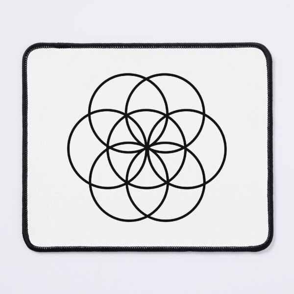 Item preview, Seed of Life in Black and White designed and sold by GemsAnatomy.