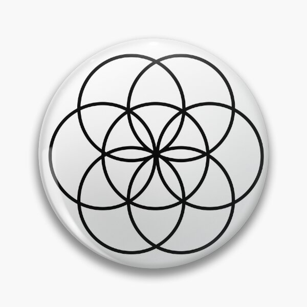 Item preview, Seed of Life in Black and White designed and sold by GemsAnatomy.