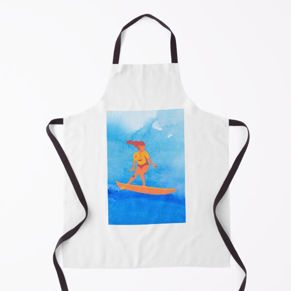 Item preview, Surfer on blue watercolor backgroung designed and sold by 4Gabrielle.