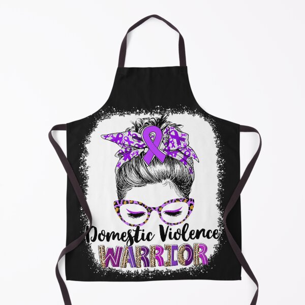 Item preview, Messy Bun Leopard Domestic Violence Warrior designed and sold by rechardtee.