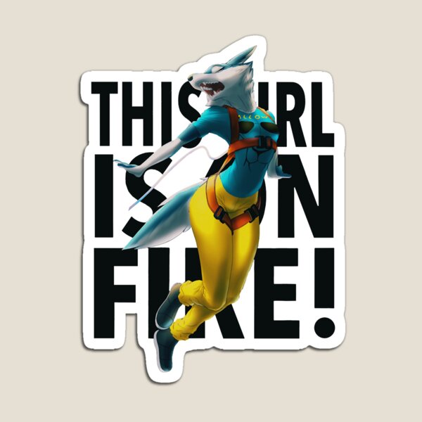 Item preview, The Wolf Girl On Fire Premium designed and sold by instMerch.