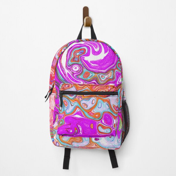Item preview, Purple and Orange Groovy Abstract Retro Liquid Swirl designed and sold by myrubiogarden.