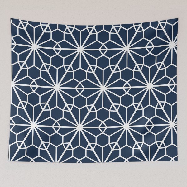 Item preview, Japanese Art Culture Style Geometric Star Pattern designed and sold by MakeitMelo.
