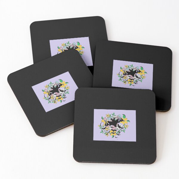Item preview, bats and flowers designed and sold by AziJ-Designs.