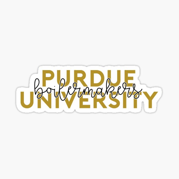 Purdue - Style 8 Glossy Sticker