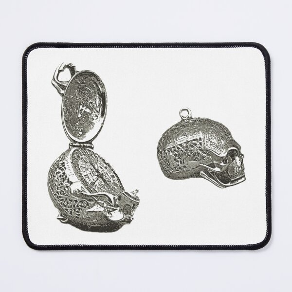 Item preview, skull watch memento mori vintage metal grey designed and sold by MiraNomegusta.