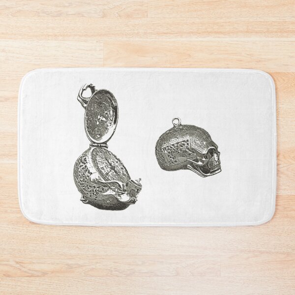 Item preview, skull watch memento mori vintage metal grey designed and sold by MiraNomegusta.