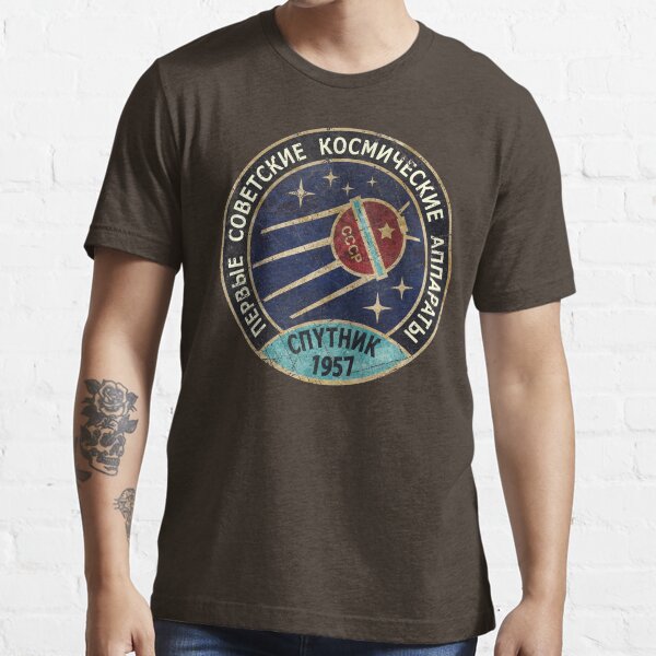 Vintage Blue Badge Спутник V01 Essential T-Shirt