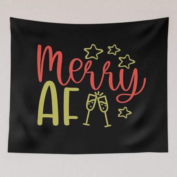Item preview, Merry AF designed and sold by ArtGraffita.