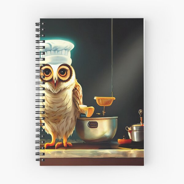 Item preview, Cute Cook Owl Chef Essential Cartoon Sticker designed and sold by TheCreativeFab.