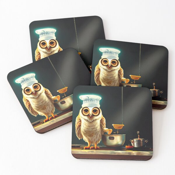 Item preview, Cute Cook Owl Chef Essential Cartoon Sticker designed and sold by TheCreativeFab.