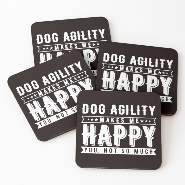 Item preview, Dog Agility Makes Me Happy, Funny Agility Dog, Dogs designed and sold by Aerial Addicts.