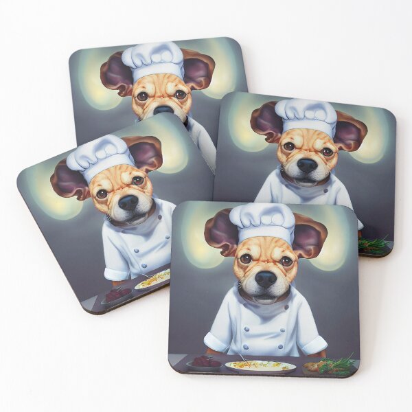 Item preview, Cute Cook Dog Chef Essential Cartoon Sticker designed and sold by TheCreativeFab.