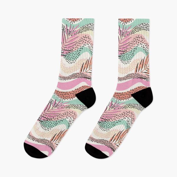Item preview, Vintage Tropical Pastel Repeat Pattern designed and sold by bolimj.