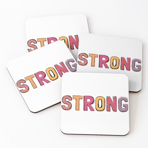 Item preview, STRONG WOMAN | FALL FEMINISM FUNKY TEXT OUTLINE | I AM A STRONG FEMALE designed and sold by Festive Feminist.