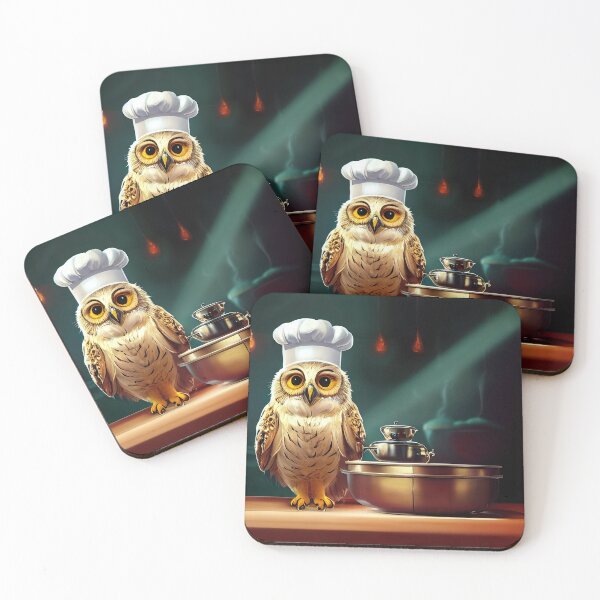 Item preview, Cute Cook Owl Chef Baking Essential Cartoon Sticker designed and sold by TheCreativeFab.