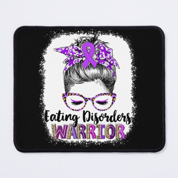 Item preview, Messy Bun Leopard Eating Disorders Warrior designed and sold by rechardtee.