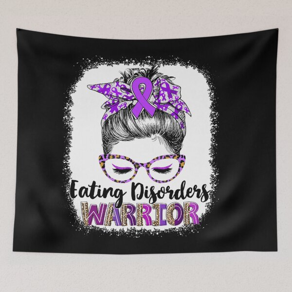 Item preview, Messy Bun Leopard Eating Disorders Warrior designed and sold by rechardtee.