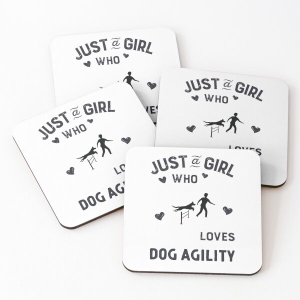 Item preview, Just A Girl Who Loves Dog Agility, Funny Agility Dog, Dogs designed and sold by Aerial Addicts.