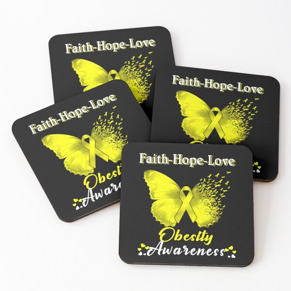 Item preview, Faith Hope Love Butterfly Obesity Awareness designed and sold by Gillosina.