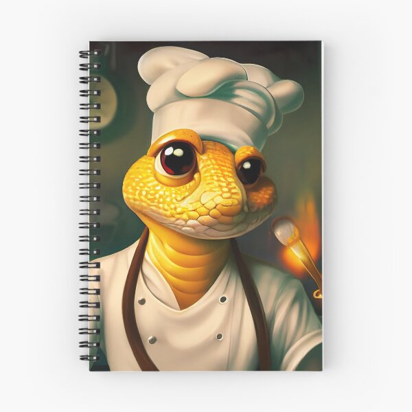 Item preview, Cute Cook Snake Chef Essential Cartoon Sticker designed and sold by TheCreativeFab.
