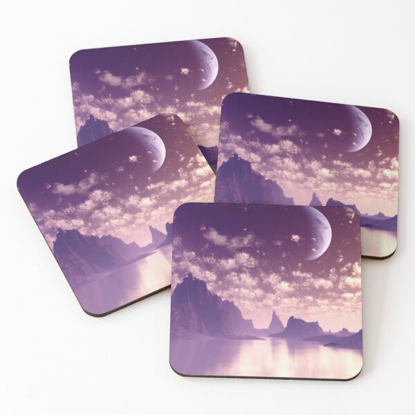Item preview, Purple anime landscape over a lake designed and sold by Devin Farinsky.
