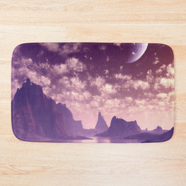 Item preview, Purple anime landscape over a lake designed and sold by Devin Farinsky.