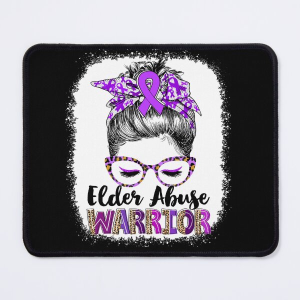 Item preview, Messy Bun Leopard Elder Abuse Warrior designed and sold by rechardtee.