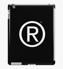 B/W Trademarked Circle R iPad Case/Skin