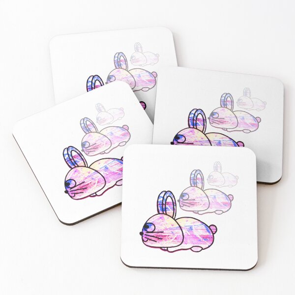 Item preview, Cute bunny stages pink blue gold designed and sold by Grey Robinson.