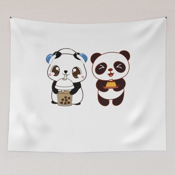 Item preview, Moon with Boba beautiful panda stickers designed and sold by T-shirtnoor.