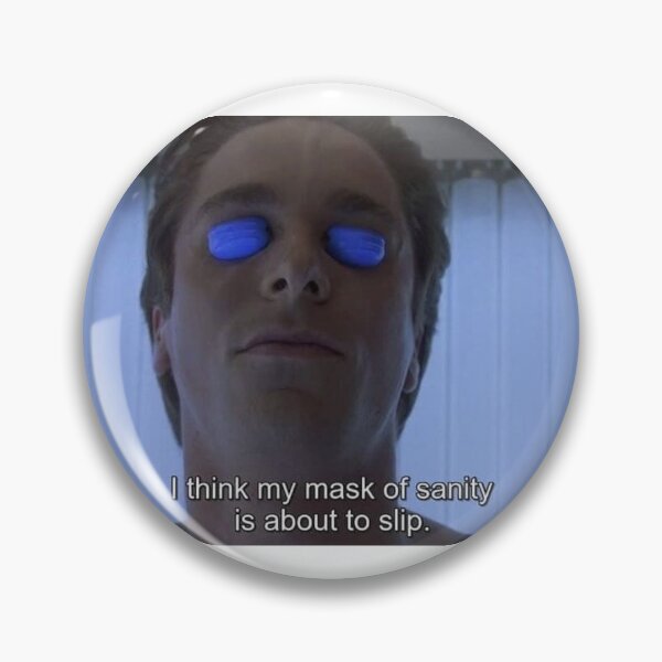 Item preview, patrick bateman's mask of sanity american psycho designed and sold by ririlovesldr.