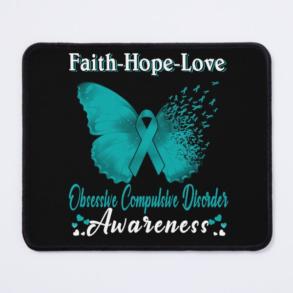Item preview, Faith Hope Love Butterfly Obsessive Compulsive Disorder Awareness designed and sold by Gillosina.