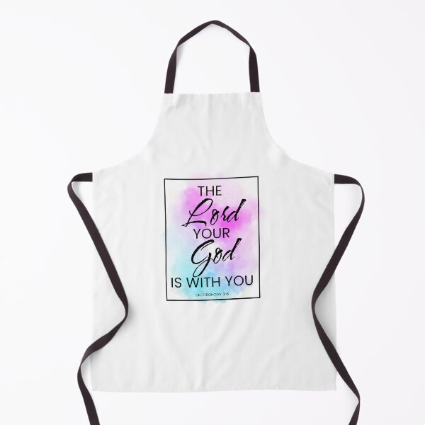 Artikelvorschau, Christian The Lord Your God Is With You Bibelvers mit rosa und blauer Alkoholtinte entworfen und verkauft von StephanieWard.