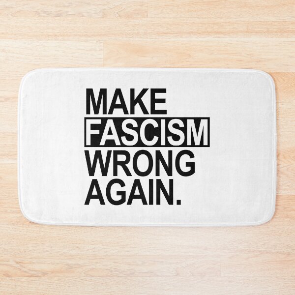 Item preview, Make Fascism Wrong Again (black) designed and sold by Thelittlelord.