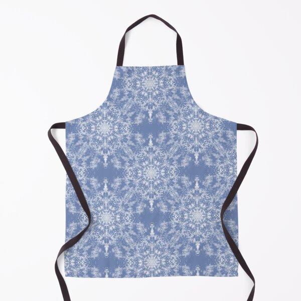 Item preview, Abstract Lacy Fractal Snowflake Pattern on Blue Background designed and sold by Sandy Richter.