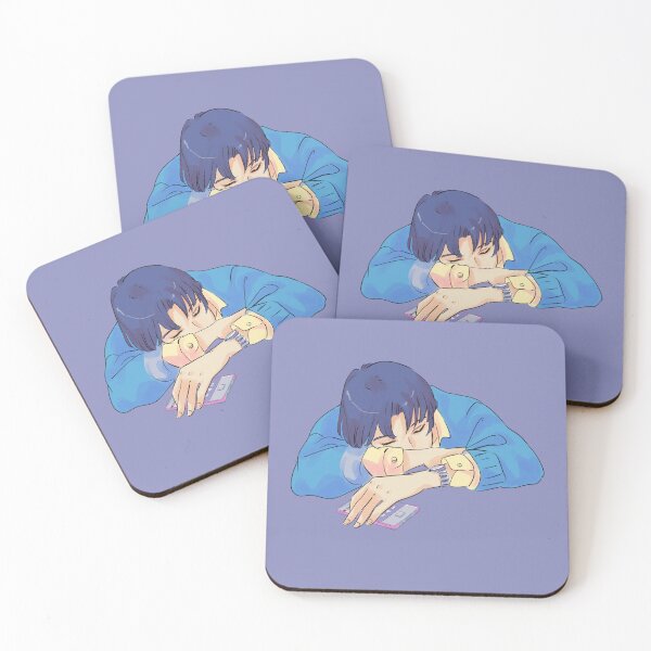 Item preview, 90s Cute anime boy sleeping with a phone streaming music down his hand. designed and sold by Universe4ART.