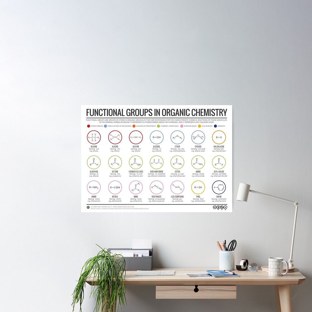 Functional Groups in Organic Chemistry Poster