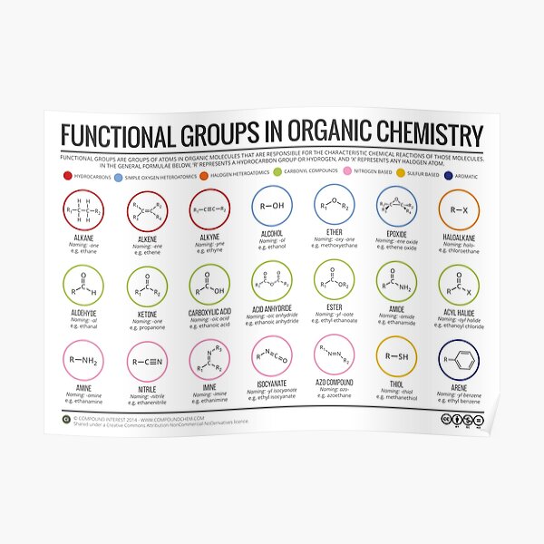 Functional Groups in Organic Chemistry Poster