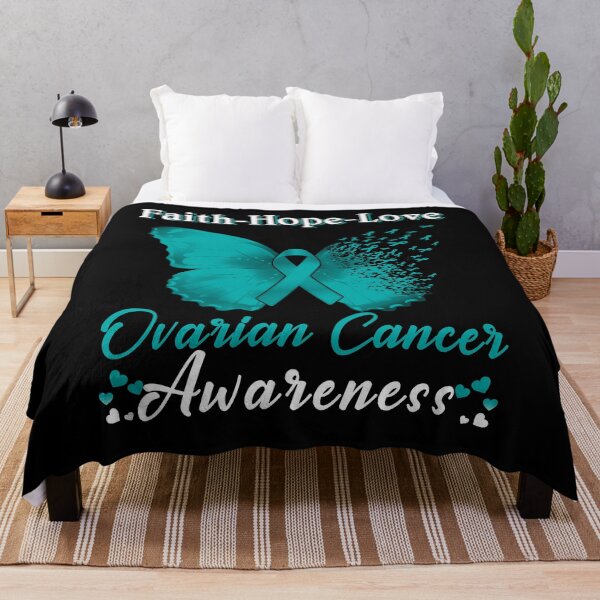 Item preview, Faith Hope Love Butterfly Ovarian Cancer Awareness designed and sold by Gillosina.