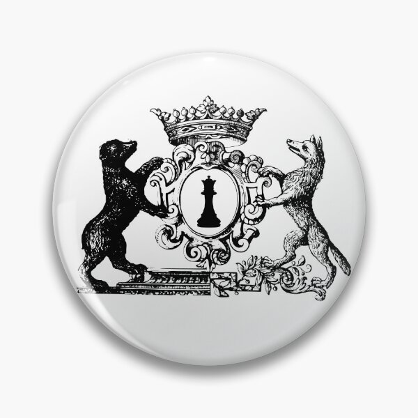 Item preview, My Majesty's medallion with crown and shield holder bear and dog designed and sold by Silva-Sol.