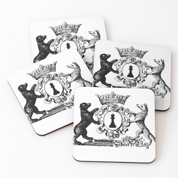 Item preview, My Majesty's medallion with crown and shield holder bear and dog designed and sold by Silva-Sol.