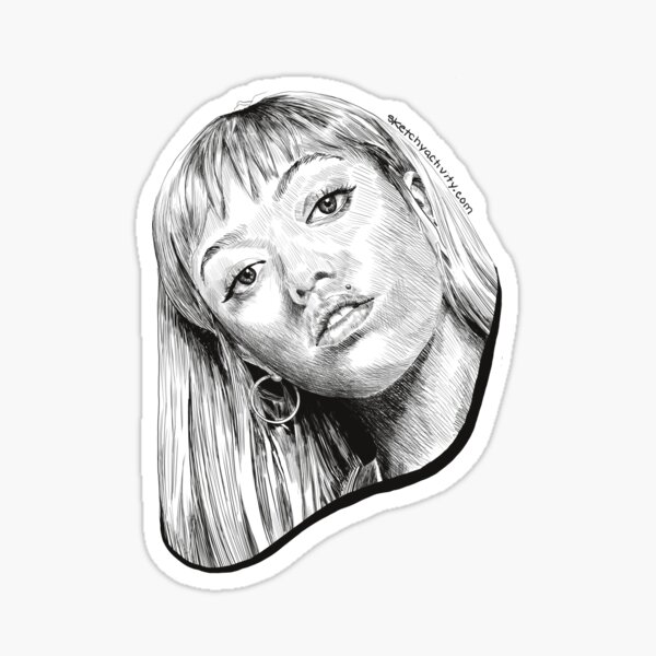 wish i missed my ex without banner Glossy Sticker