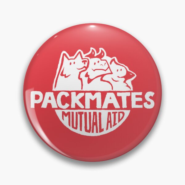 Item preview, Packmates Mutual Aid Logo (red background) designed and sold by Vierdz.