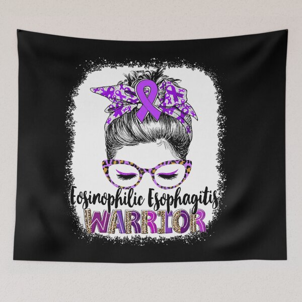 Item preview, Messy Bun Leopard Eosinophilic Esophagitis Warrior designed and sold by rechardtee.