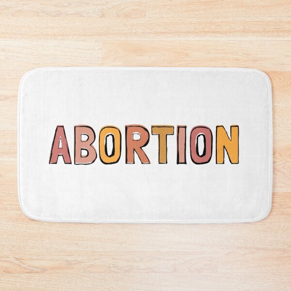 Item preview, ABORTION ABSTRACT BUBBLE LETTERS FALL COLORS | ABORTION RIGHTS FUN TEXT RUSTIC PASTEL W/ OUTLINES designed and sold by Festive Feminist.