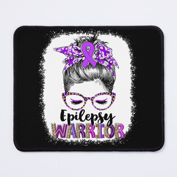 Item preview, Messy Bun Leopard Epilepsy Warrior designed and sold by rechardtee.