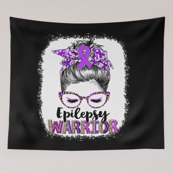 Item preview, Messy Bun Leopard Epilepsy Warrior designed and sold by rechardtee.