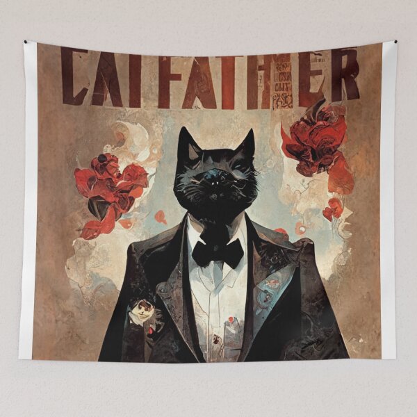 Item preview, Ths Catfather has a kitty, in his pocket. designed and sold by BraveFellow.