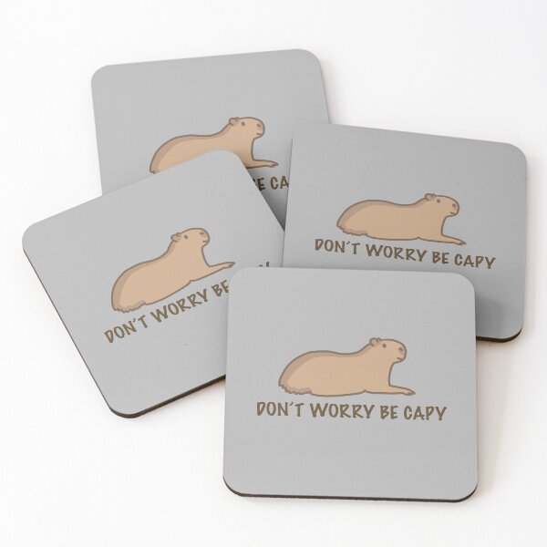 Item preview, Capybara dont worry be capy meme designed and sold by tulipdesign.